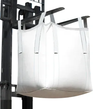 10Pack Aolikebao FIBC Bulk Bag One Ton Bag 35.4"L x 35.4"W x 43.3"H 3300lbs SWL Safty Factor 3:1 Duffle Top Flat Bottom Woven Polypropylene Bags (10)