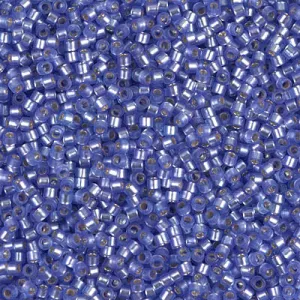 11/0 Semi Matte Silver Lined Purple Delica Miyuki Beads DB694