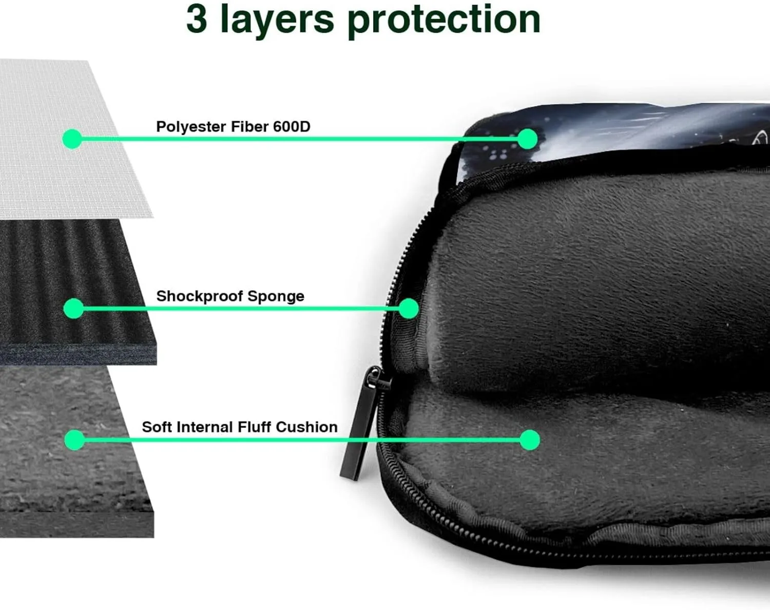 15.6-Inch Laptop Computer And Tablet Shoulder Bag Carrying Case,Business Casual,Yin Yang Pattern Print