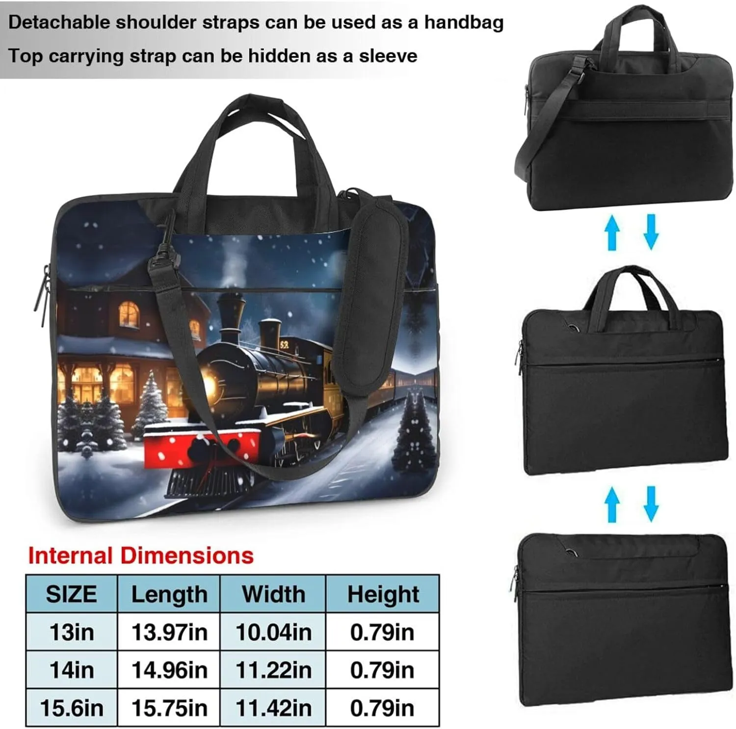15.6-Inch Laptop Computer And Tablet Shoulder Bag Carrying Case,Business Casual,Yin Yang Pattern Print