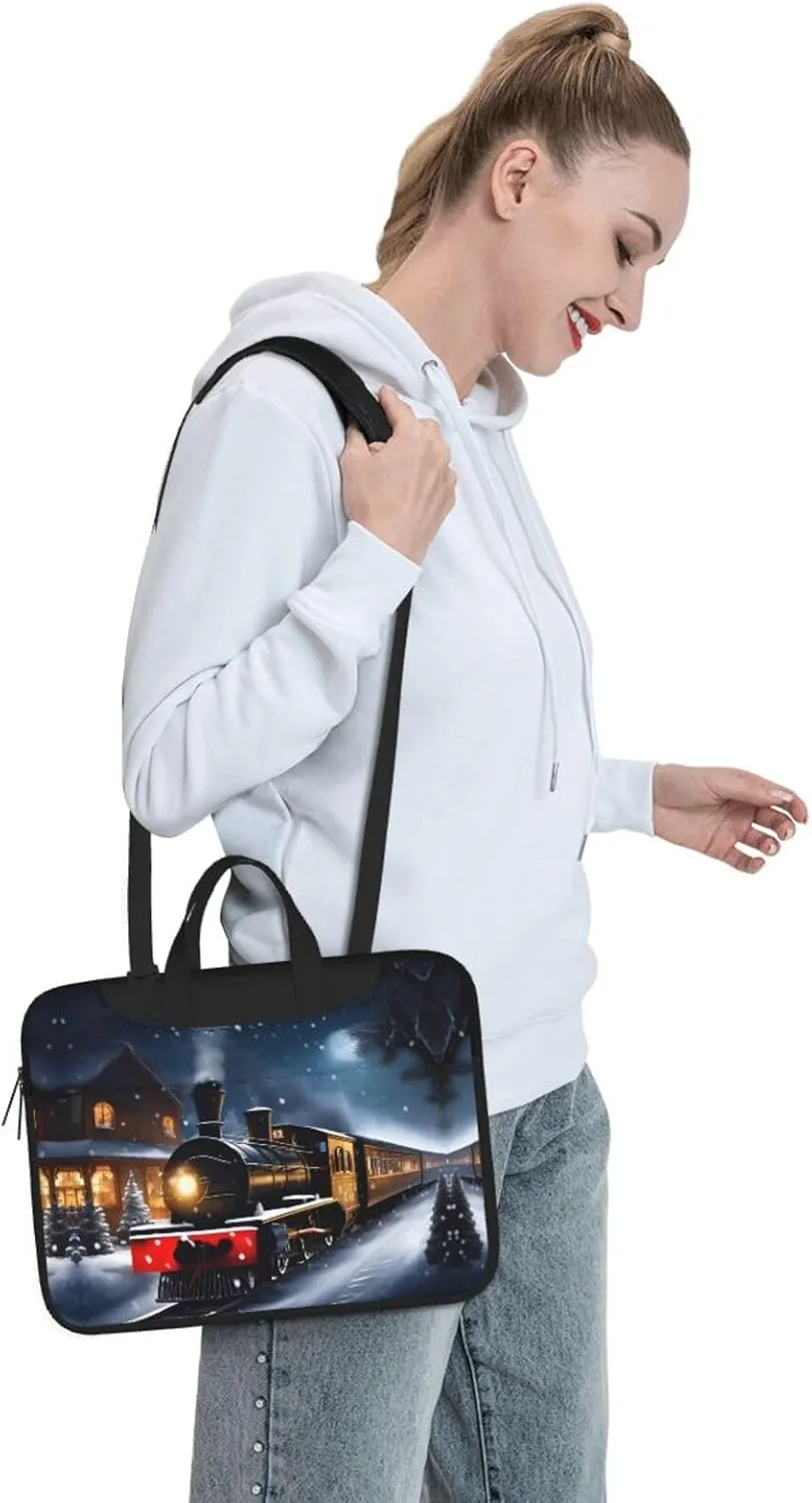 15.6-Inch Laptop Computer And Tablet Shoulder Bag Carrying Case,Business Casual,Yin Yang Pattern Print