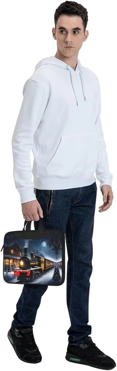 15.6-Inch Laptop Computer And Tablet Shoulder Bag Carrying Case,Business Casual,Yin Yang Pattern Print