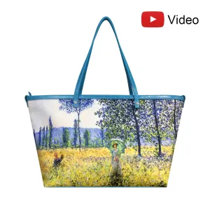 19 M-2, Handbag - Claude Monet, Sunlight Effect Under The Poplars