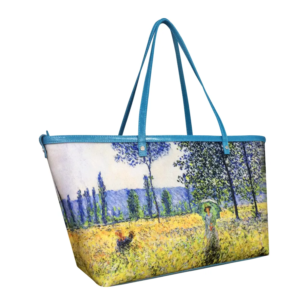 19 M-2, Handbag - Claude Monet, Sunlight Effect Under The Poplars