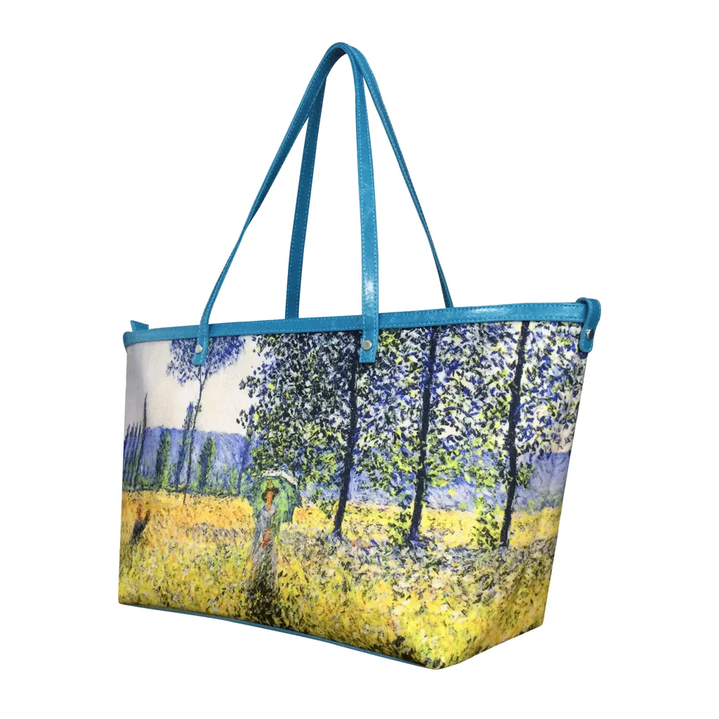 19 M-2, Handbag - Claude Monet, Sunlight Effect Under The Poplars