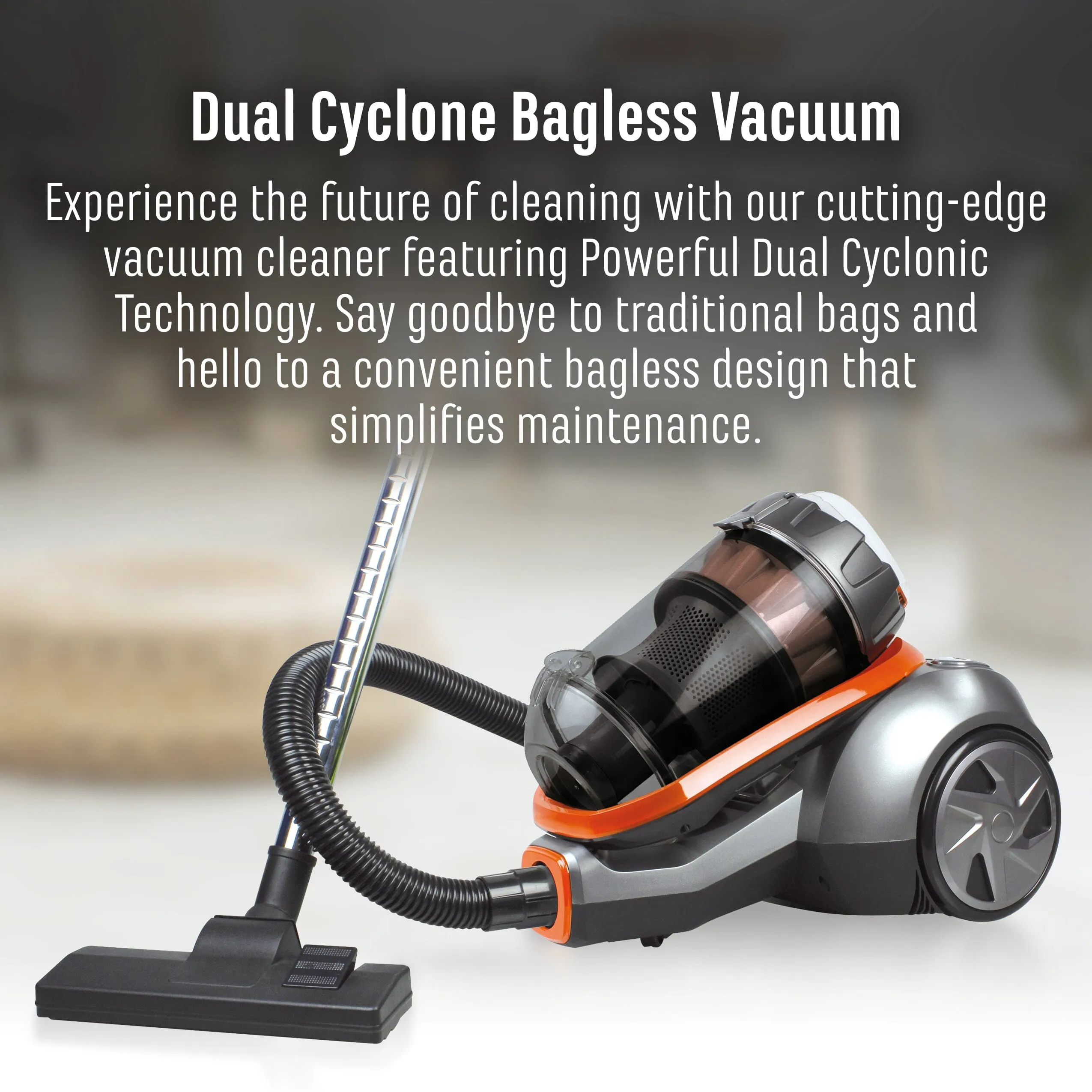 2200W Bagless Cyclonic Vacuum