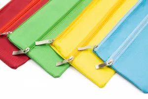 300D A6 Double Zipper Pencil Case