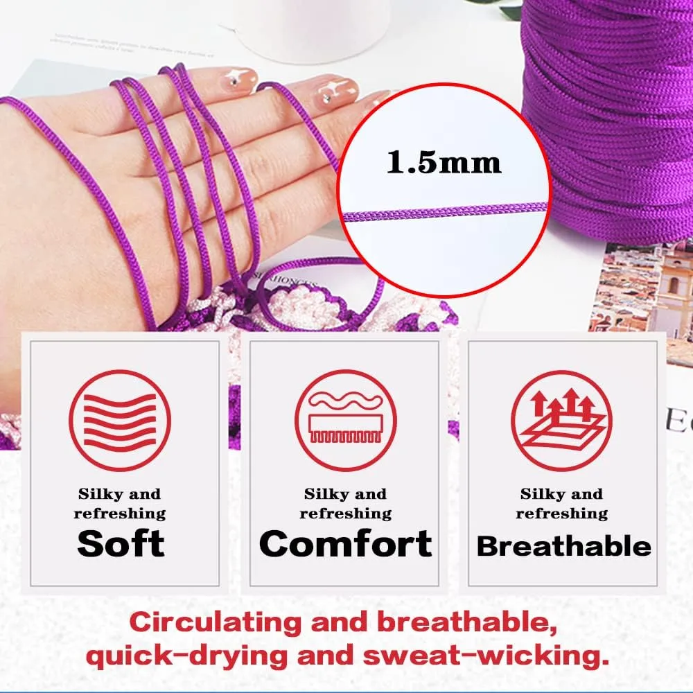 4 PCS 400g Summer Sun Hat Yarn for Crocheting, Ice Linen Silk Hand Knitting Light Body Yarn, Polyester Hollow Yarn for DIY Summer Cool Hat Shoes Bags Cushions Cell Phone Bags and Car Cushions(Coffee)