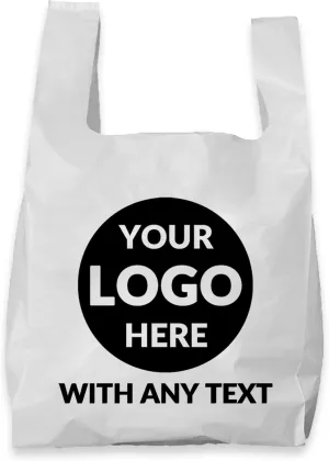 500 Pack Custom Logo Shopping Bags