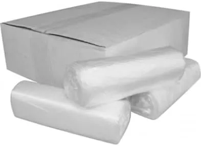 7-10 Gallon Clear Trash Can Liners - 24" x 24" – High Density Garbage Bags - Case of 1000 – Multipurpose for Office, Outdoor, Recycling, Industrial and Commercial
