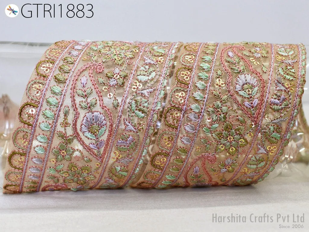 9 Yard Embroidered 8cm Dupioni Fabric Dress Sewing Craft Wedding Dresses Costumes Dolls Bags Cushion Covers Table Runners Upholstery Curtain