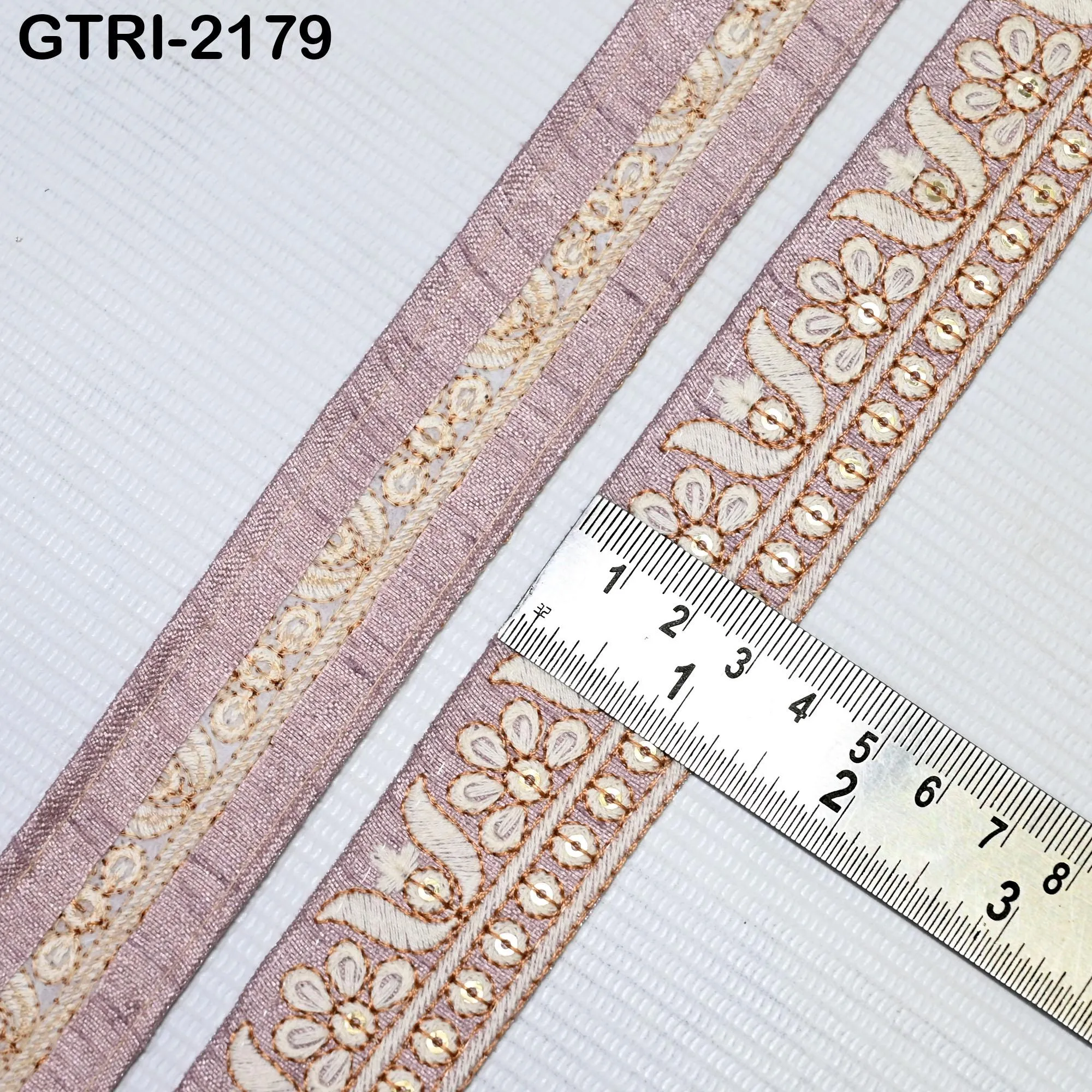 9 Yard Embroidery 3cm Ribbons Fabric Trim 6cm Indian Embroidered DIY Crafting Border Sewing Tote Bag Shoe Making Costumes Holiday Ornaments