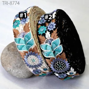 9 Yard Grey Embroidery 4cm Ribbons Border Embroidered Fabric Trims Tutu Costumes Making Crafting Christmas Decoration Embellishment Trimming