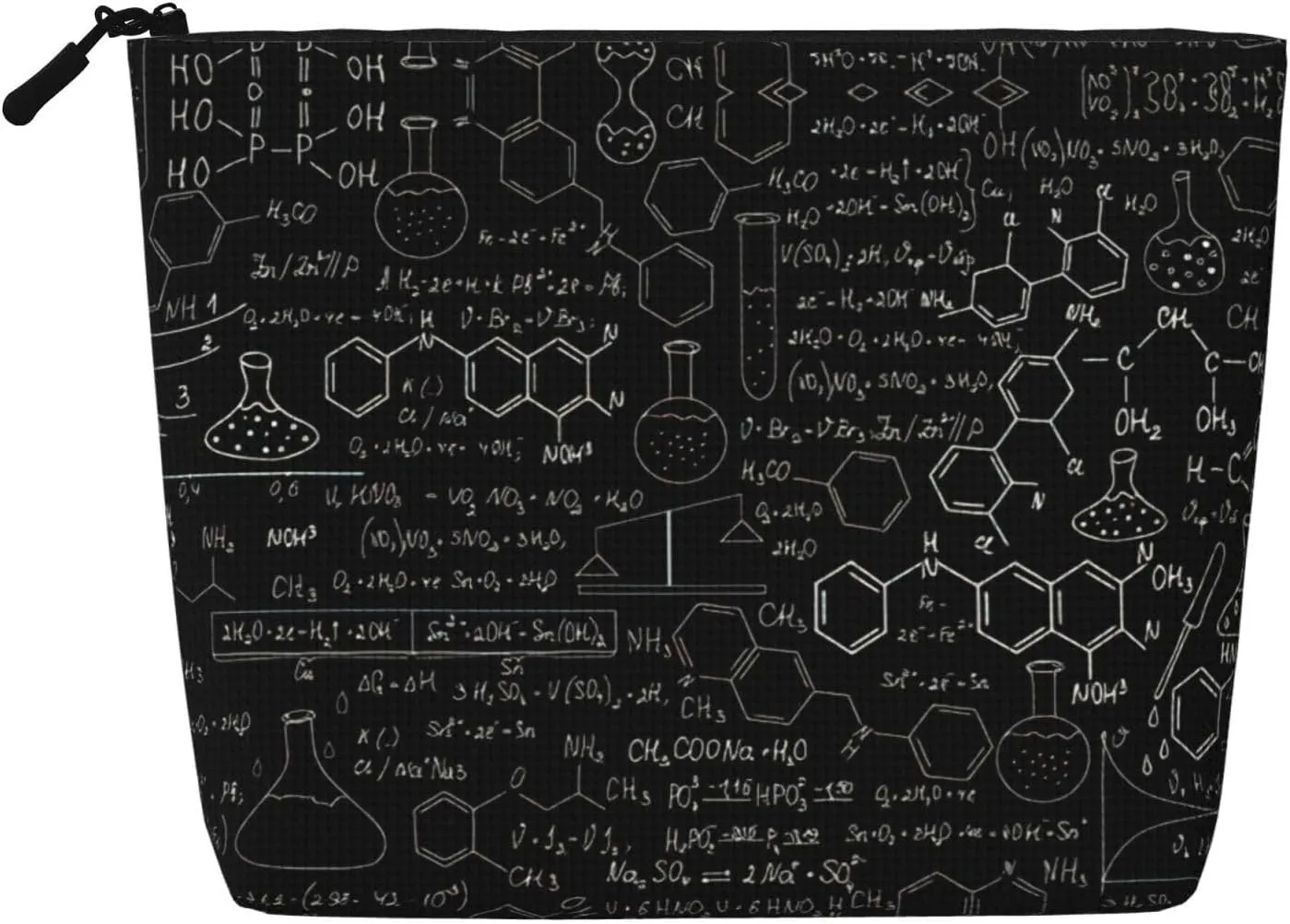Abstract Science Chemistry Print Cosmetic Bags for Women Large Capacity Purse Travel Toiletry Zipper Storage Pouch