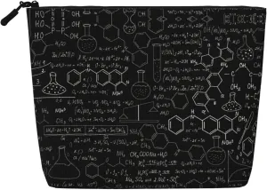 Abstract Science Chemistry Print Cosmetic Bags for Women Large Capacity Purse Travel Toiletry Zipper Storage Pouch