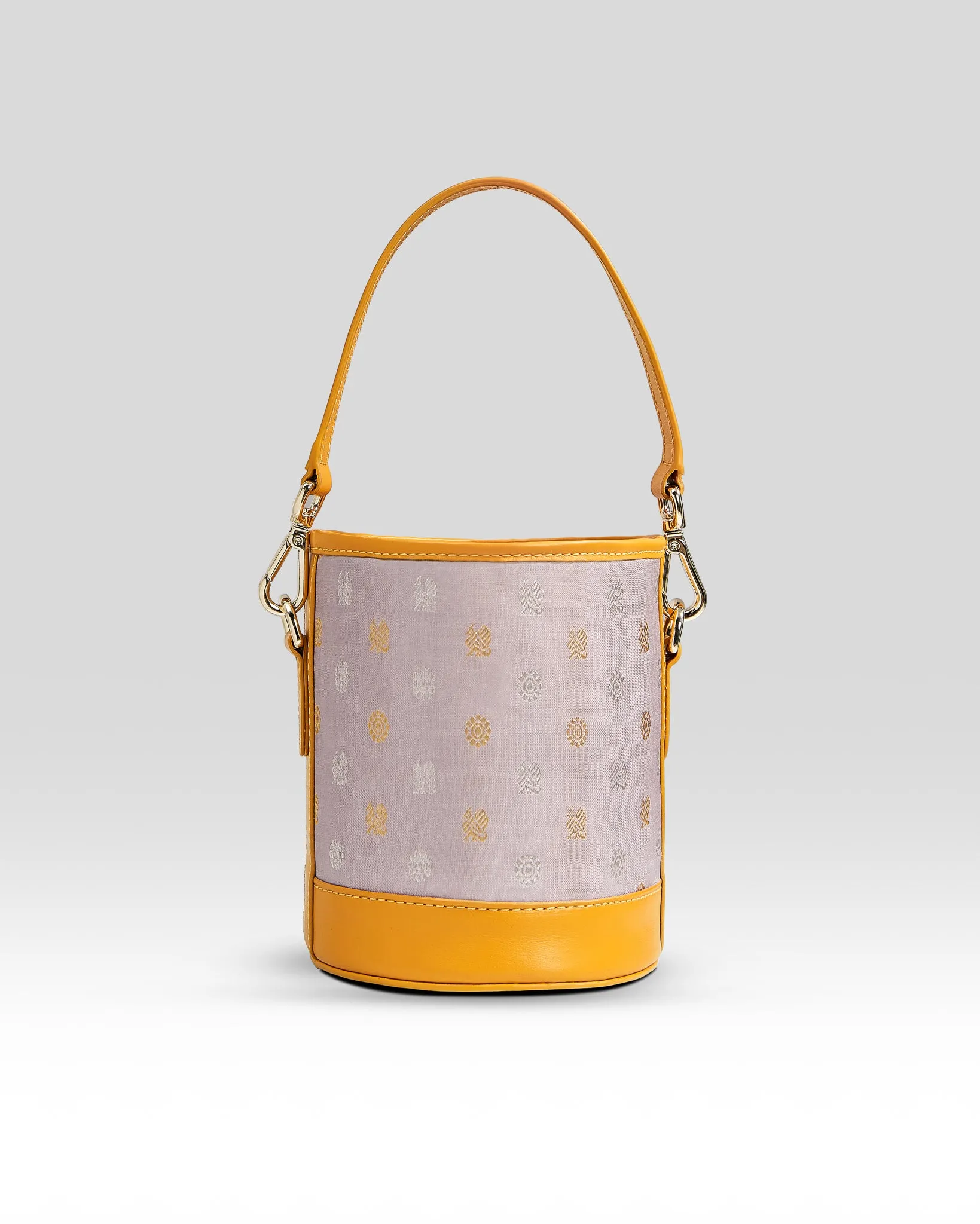 Adhya Bucket Bag Grey & Yellow