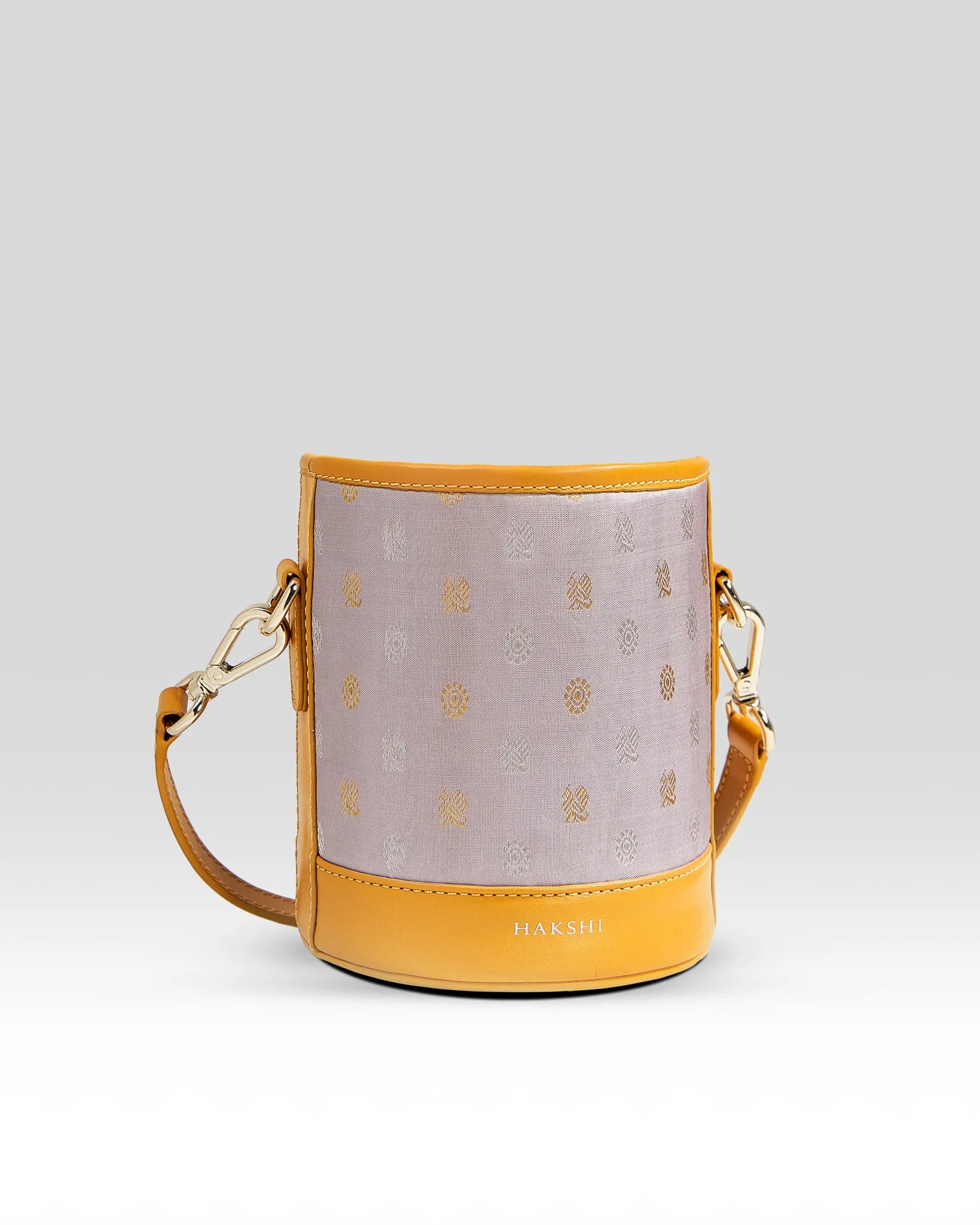 Adhya Bucket Bag Grey & Yellow