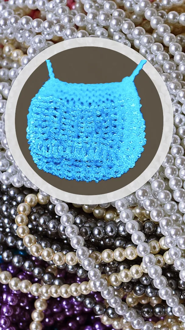 Admire Grace's Handmade Knit & Bead Money Bag Necklace