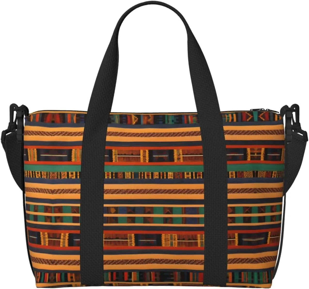 african weaving print Womens travel bags, weekender carry on for women, sports Gym Bag, Overnight Carry on Bag