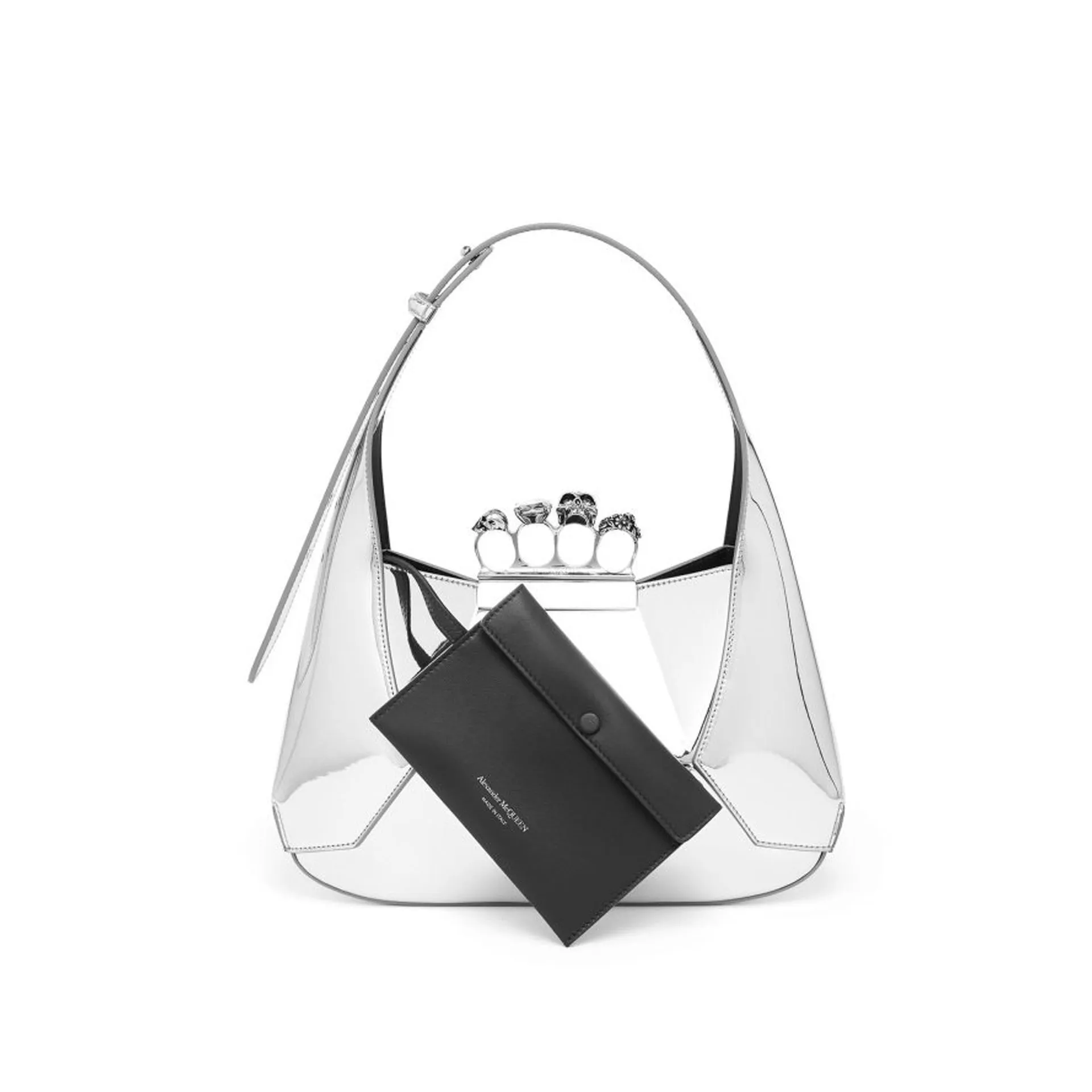 Alexander Mcqueen Jewelled Skull Hobo Bag