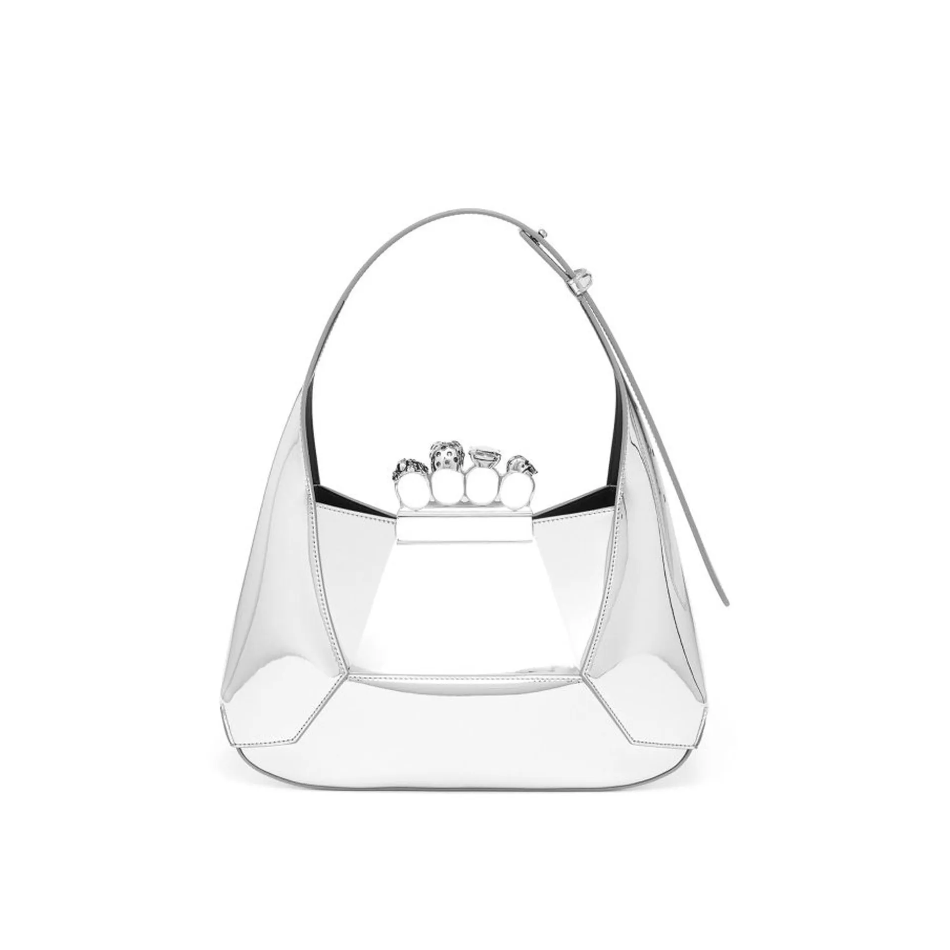 Alexander Mcqueen Jewelled Skull Hobo Bag