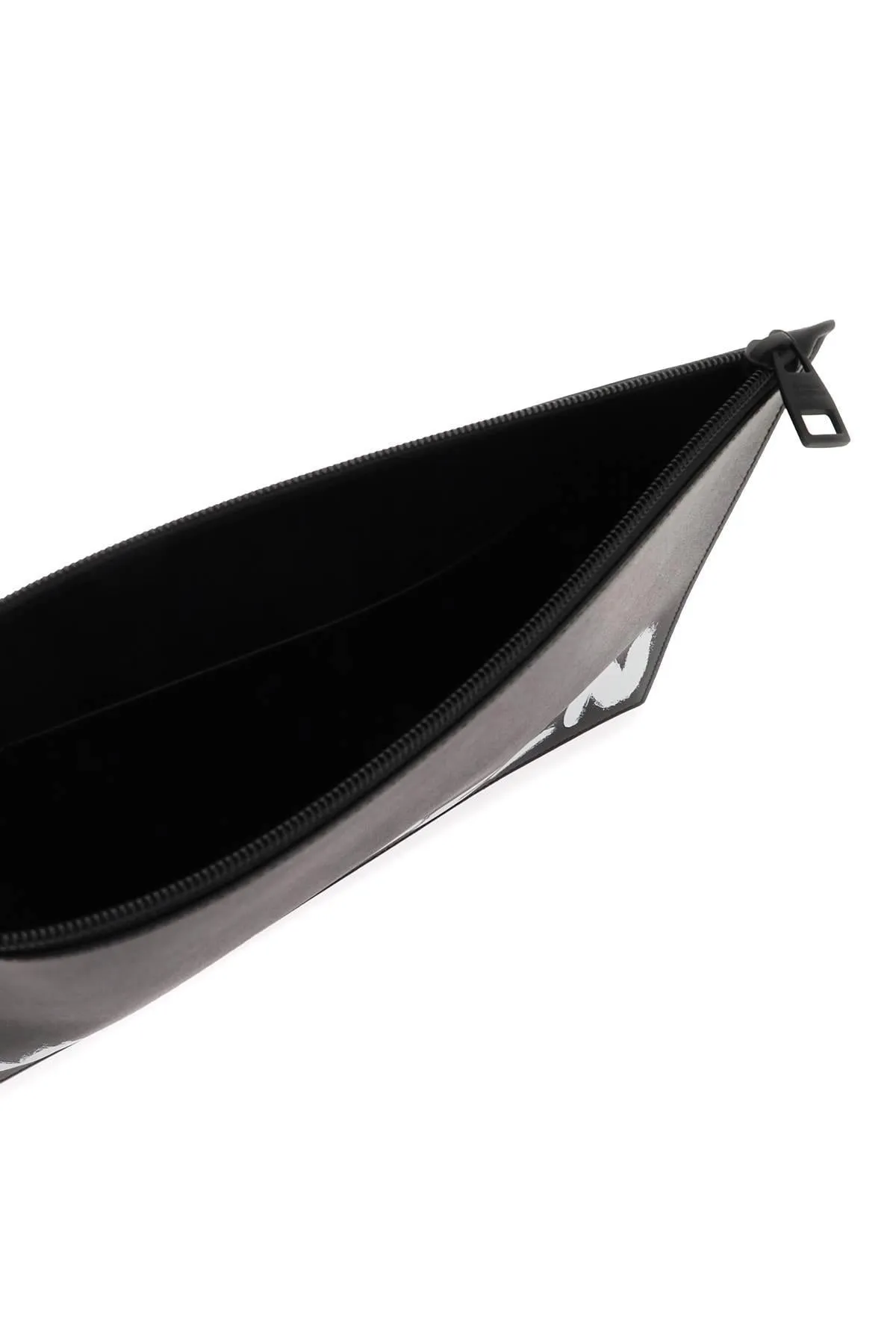 Alexander Mcqueen 'Mcqueen Graffiti' Leather Flat Pouch