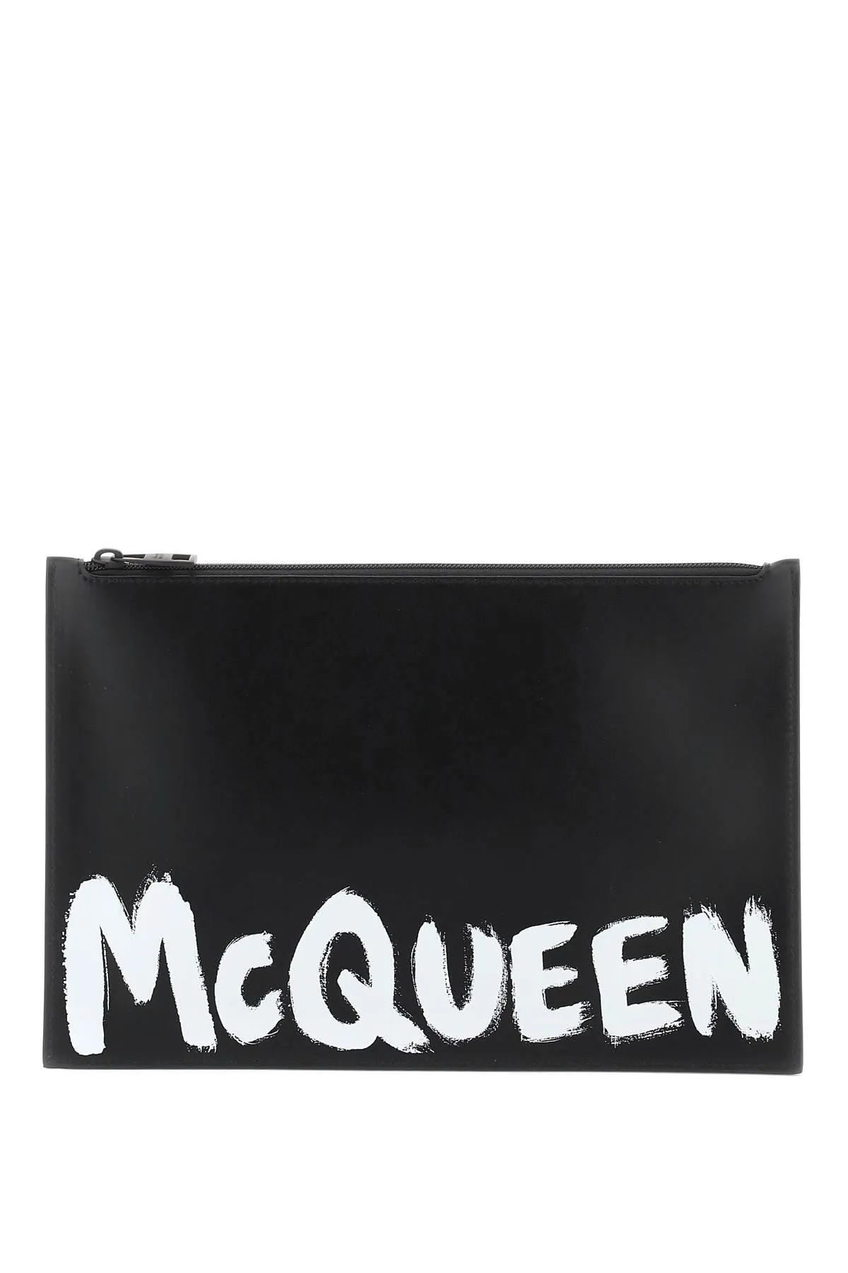 Alexander Mcqueen 'Mcqueen Graffiti' Leather Flat Pouch
