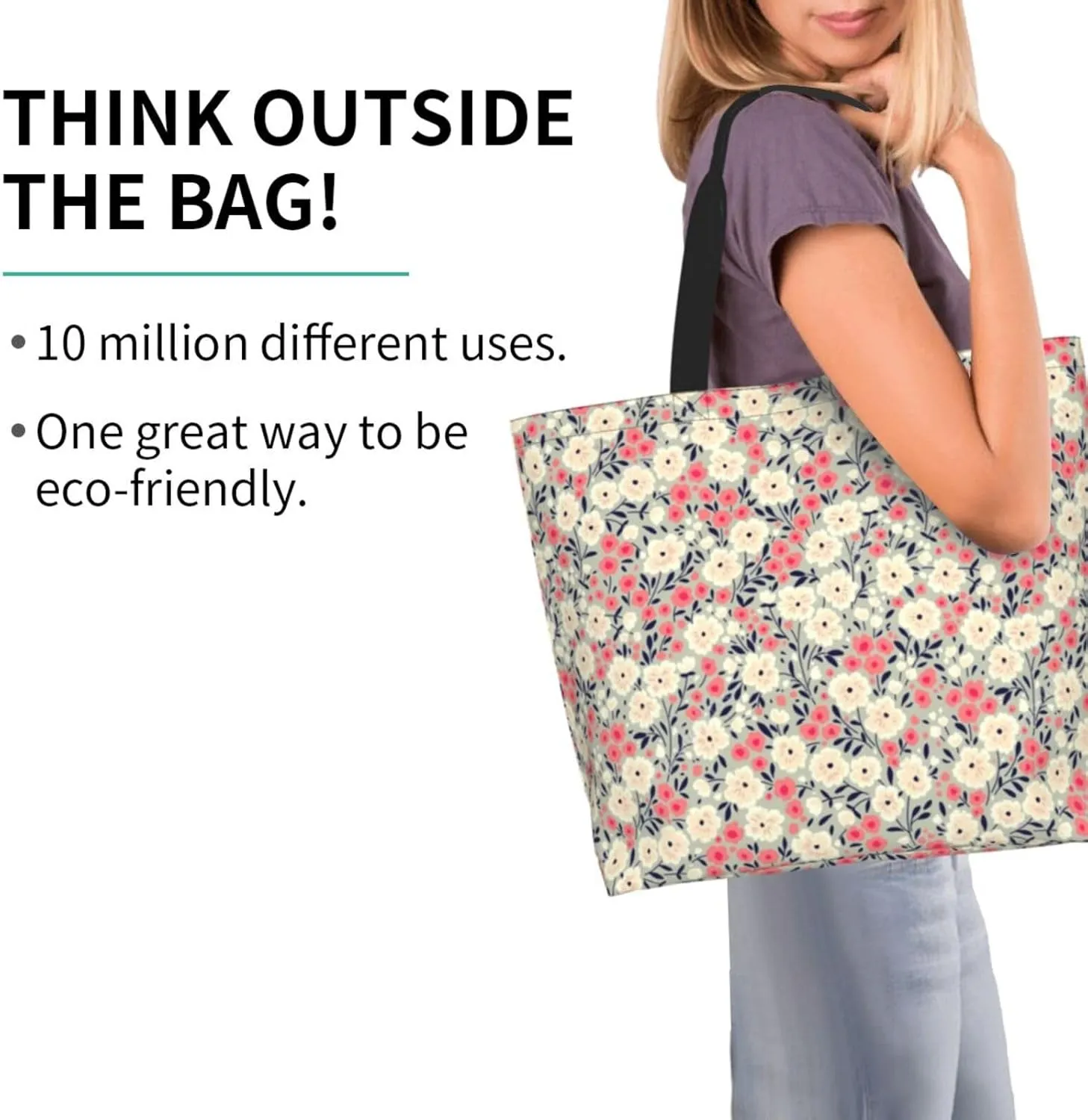 Alien Invasion Tote Bag Shopping Bag Portable Handbags Tote Shoulder Bucket Bags for Women