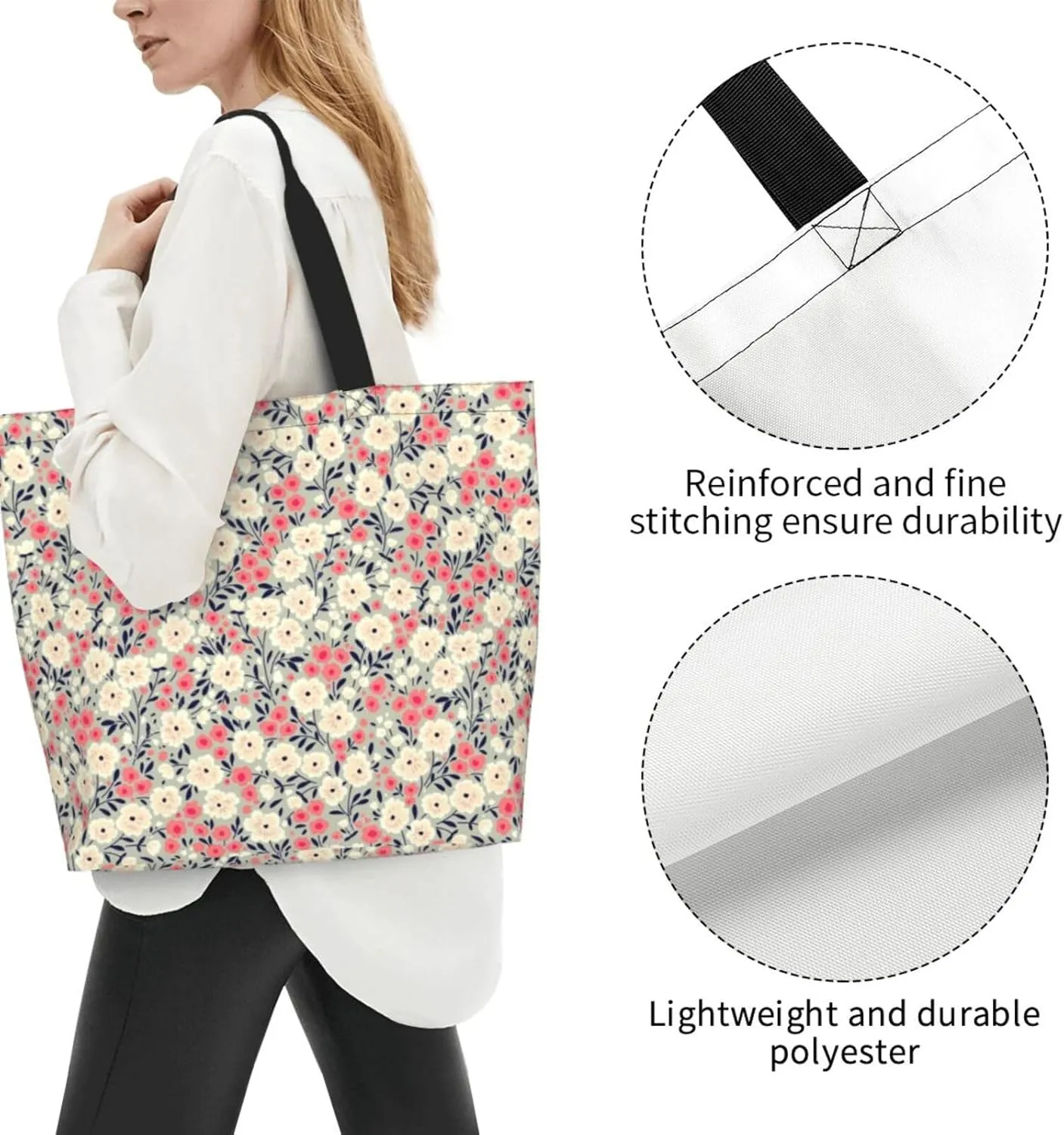 Alien Invasion Tote Bag Shopping Bag Portable Handbags Tote Shoulder Bucket Bags for Women