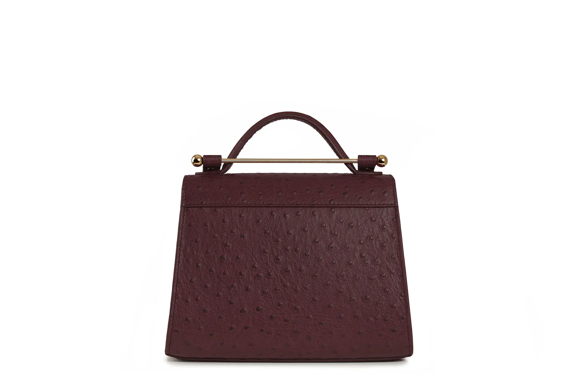Allegro Mini - Ostrich Embossed Burgundy