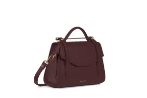 Allegro Mini - Ostrich Embossed Burgundy