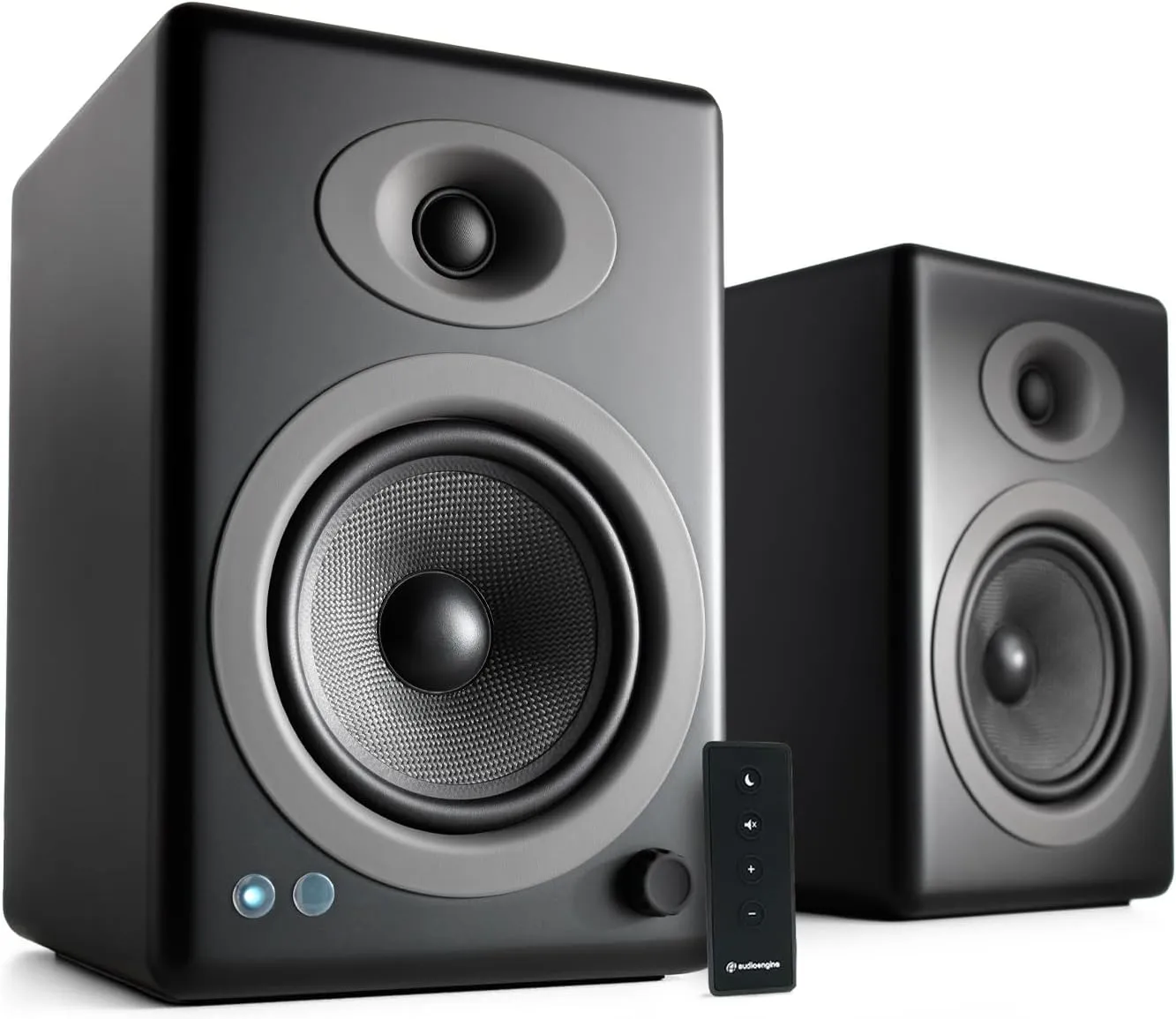 Audioengine A5  Wireless Bluetooth Bookshelf Speakers - Premium 150W Stereo Speakers for Music, Gaming, Turntables, Home Theater Systems - Powerful Studio Monitors