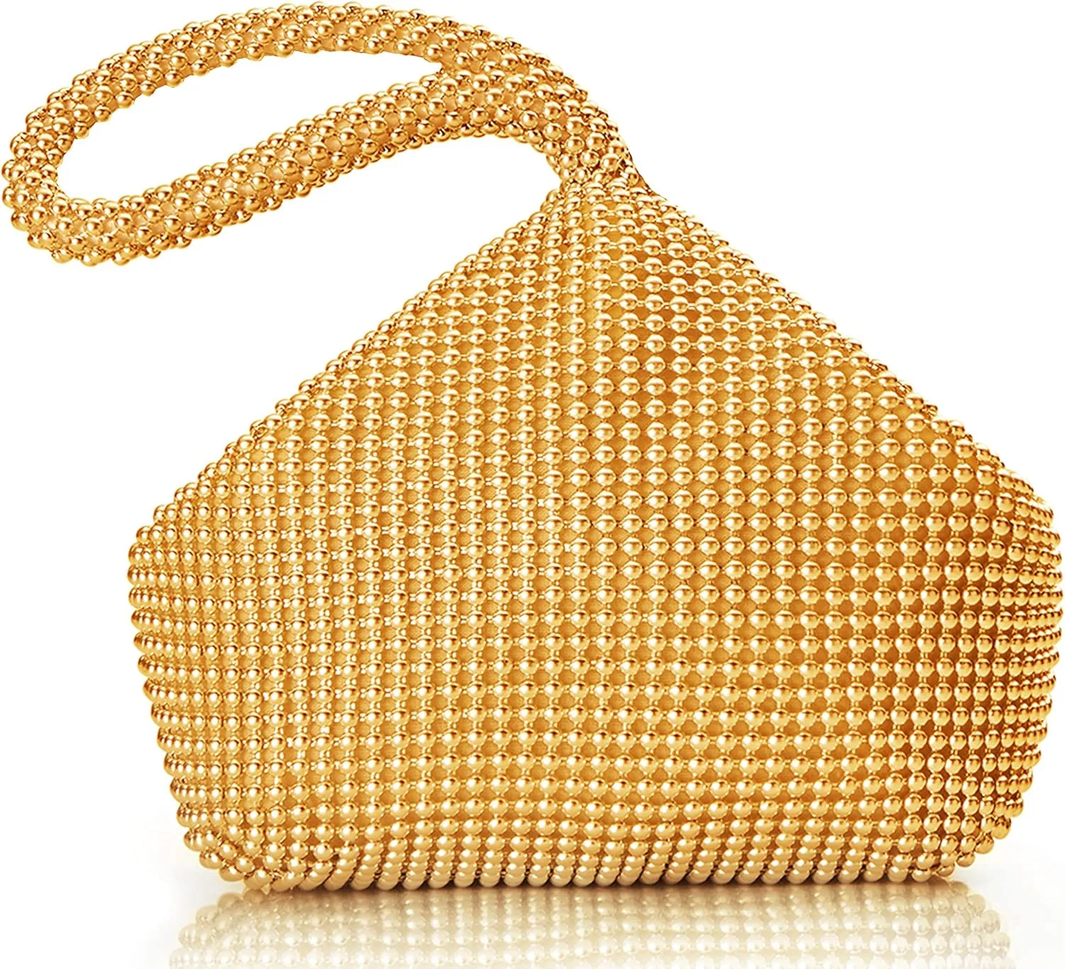 BABEYOND Women's Beaded Clutch Evening Bags Vintage Elegant Triangle Purse for 1920s Party Prom Wedding