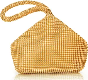 BABEYOND Women's Beaded Clutch Evening Bags Vintage Elegant Triangle Purse for 1920s Party Prom Wedding