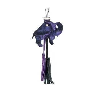 Bag Charm - All Embossed w/ Midnight Rain Skulls