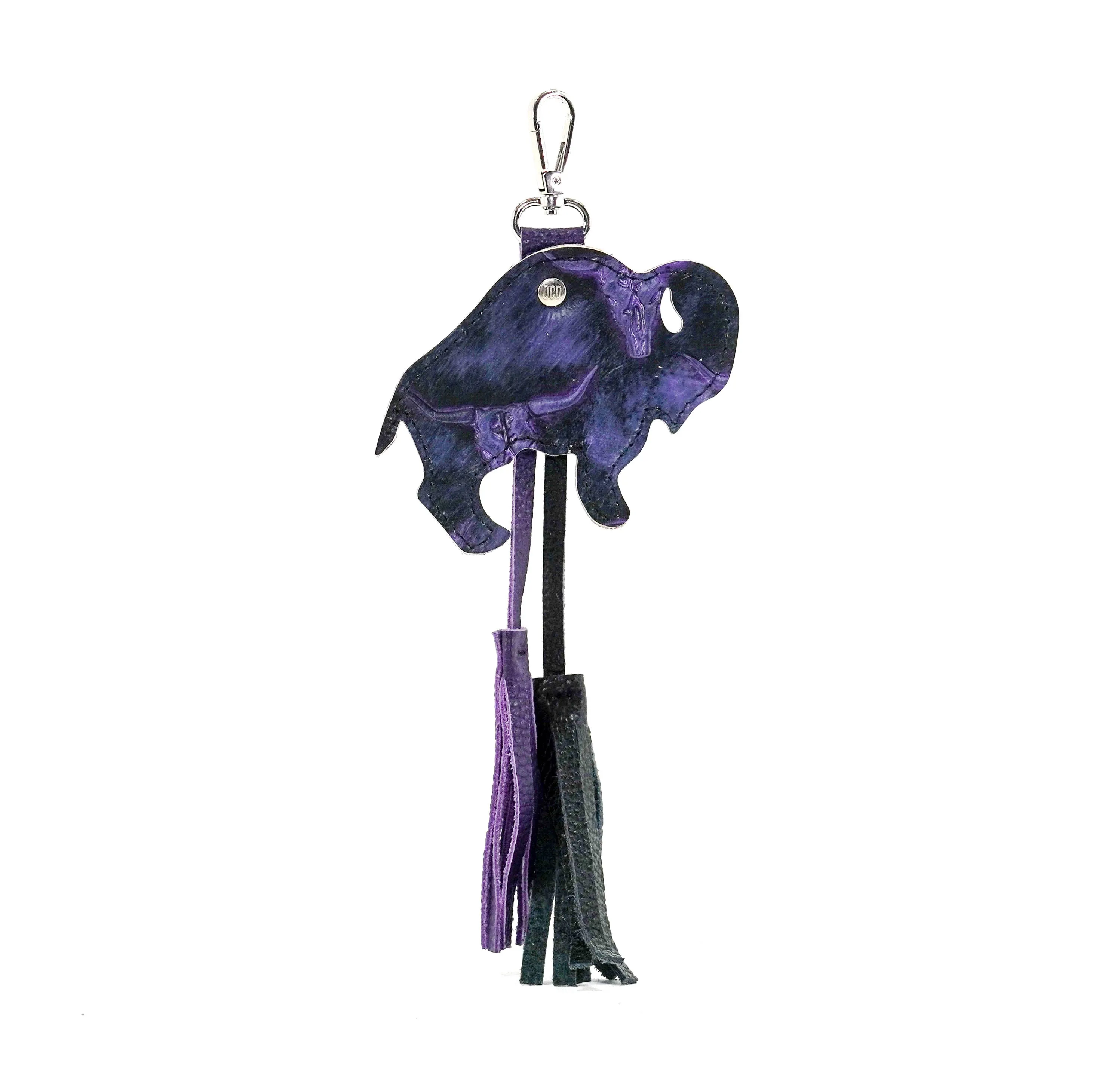 Bag Charm - All Embossed w/ Midnight Rain Skulls