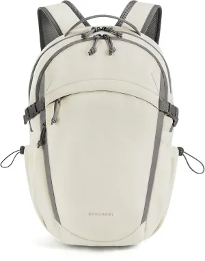 BAGSMART Travel Backpack for Women&Men,Lightweight 15.6" Casual Backpack for College,TSA Carry On Backpack for Airplanes,Water Resistant Personal Item Backpack for Gym,Hiking,Work,Beige