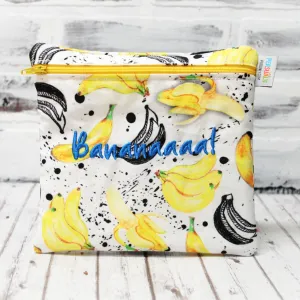 Banana Art Personalized Reusable Food Bag