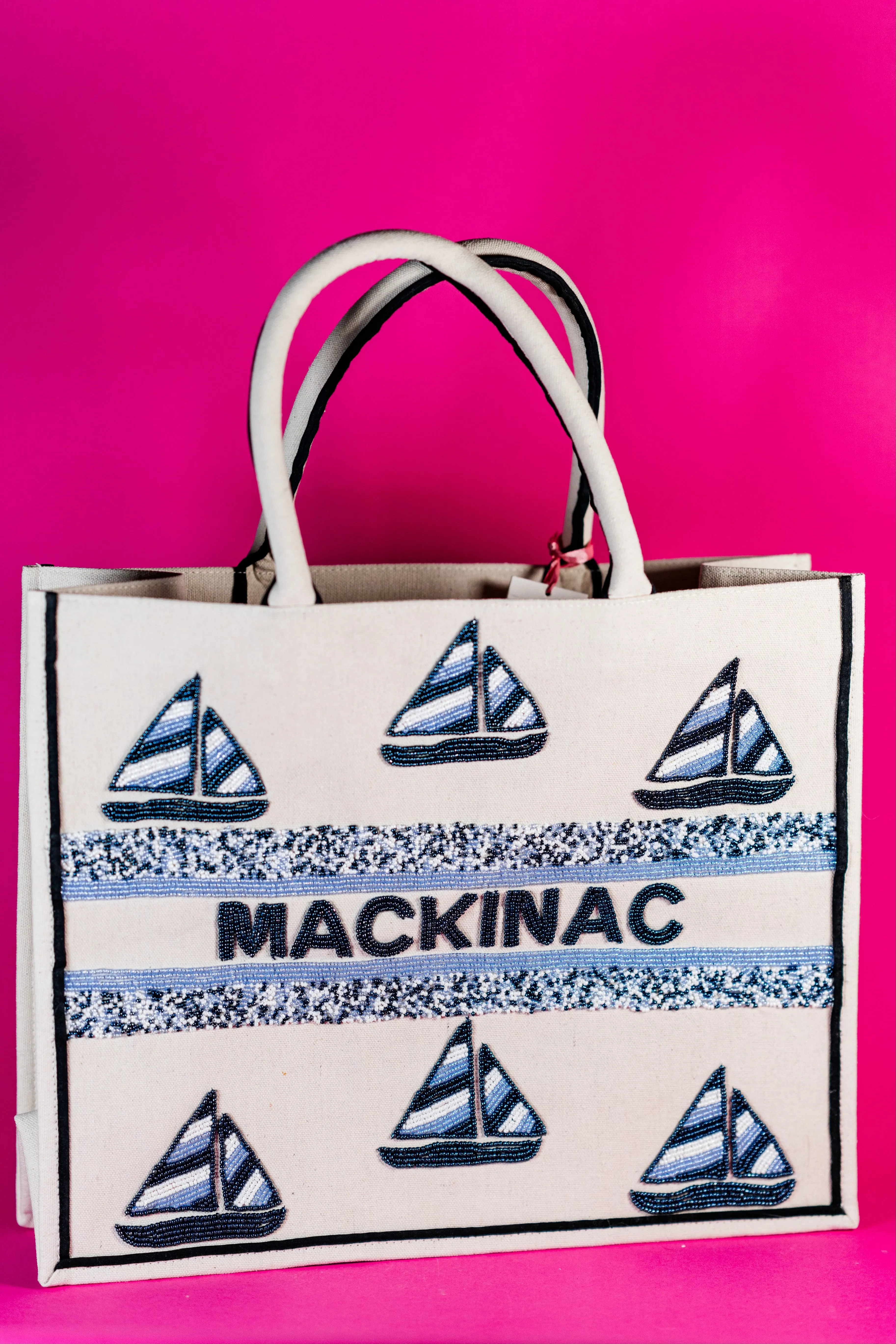 Beaded Mackinac Tote