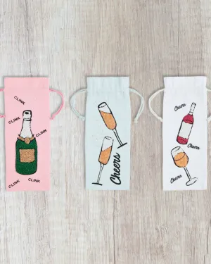 Beaded Wine Gift Bags- Three Styles to Choose
