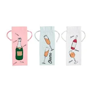 Beaded Wine Gift Bags- Three Styles to Choose