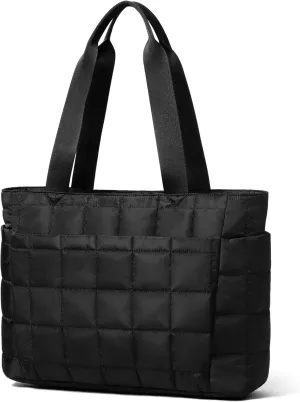 befen Laptop Tote Bag for Women Work, Travel Tote Bags Nurse Puffer Quilted Handbags, Lightweight Waterproof Beach Purse