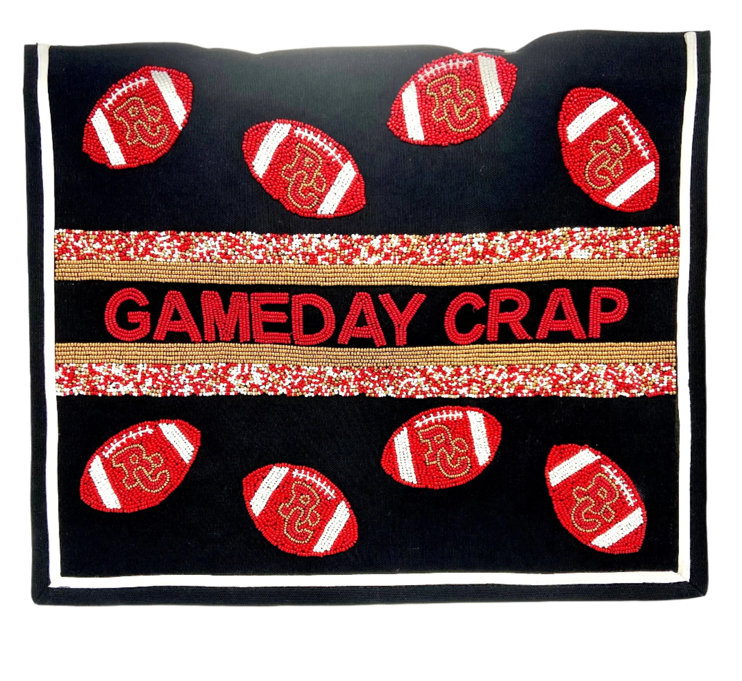 Bergen Catholic GAMEDAY CRAP Beaded Large Tote