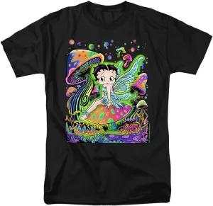 Betty Boop Blacklight Fairy Poster Unisex Adult T Shirt