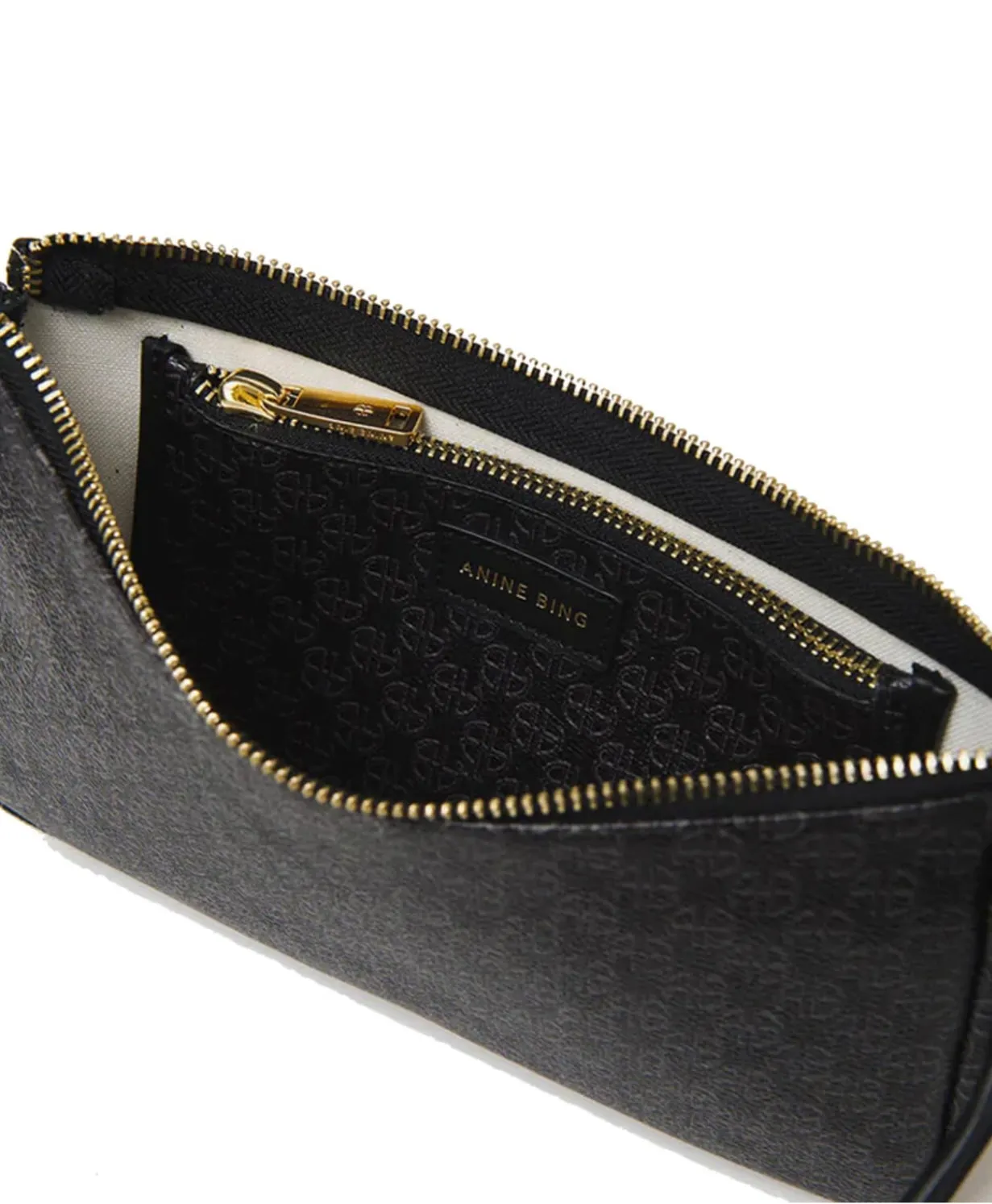 BIANCA BAG - BLACK MONOGRAM PRINT