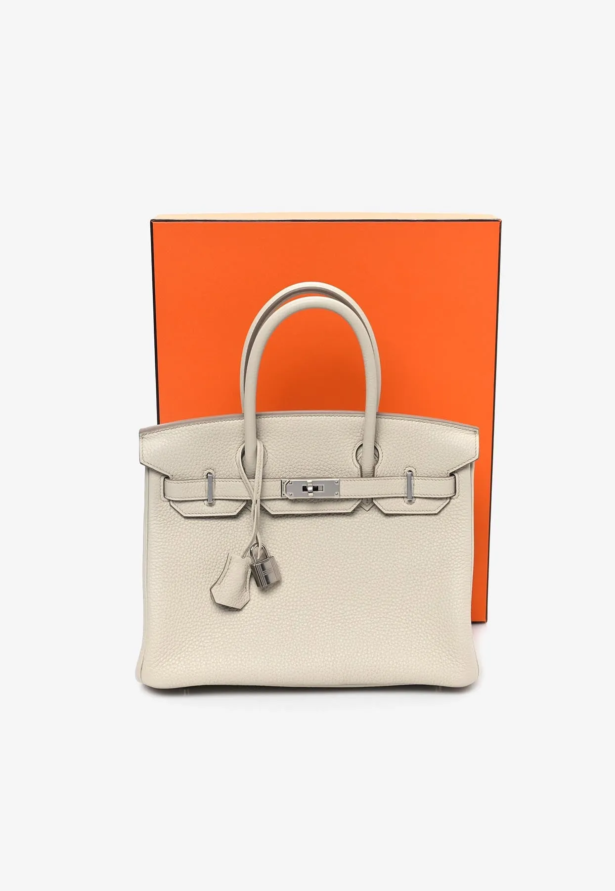 Birkin 30 in Beton Togo Leather with Palladium Hardware