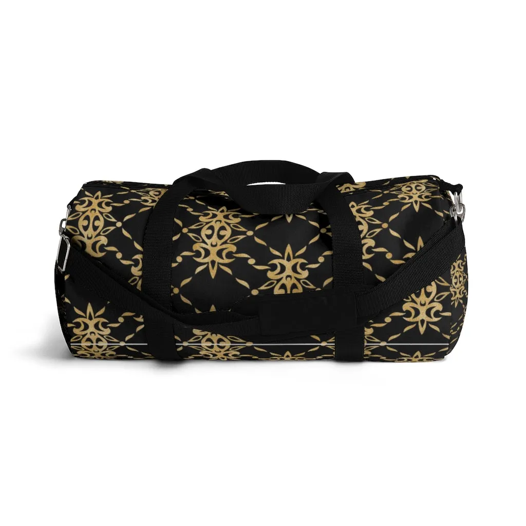 Black and Gold Duffel Bag