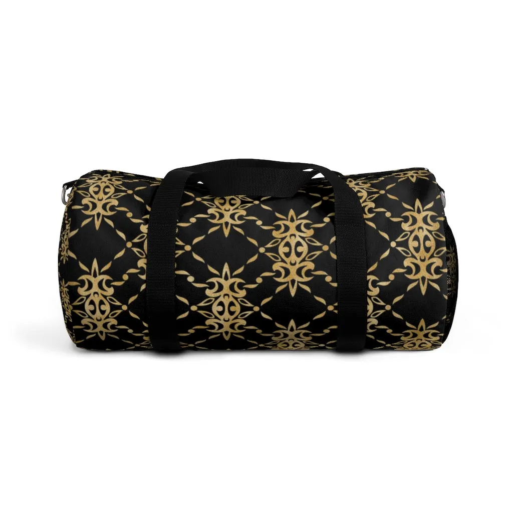 Black and Gold Duffel Bag