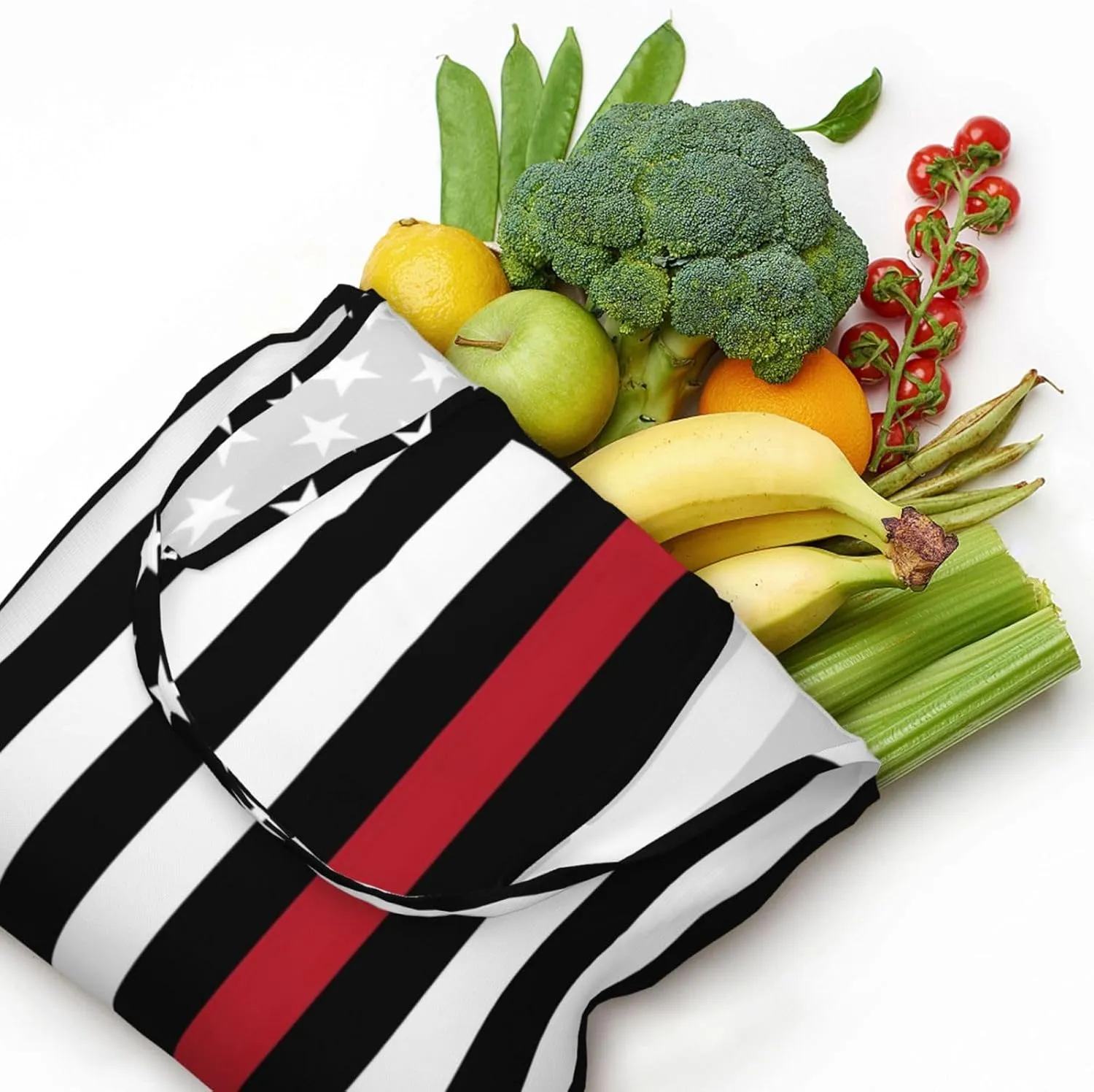 Black and White Cow Print Canvas Tote Bags Reusable Shopping Bag Handbag for Shopper Beach Gifts