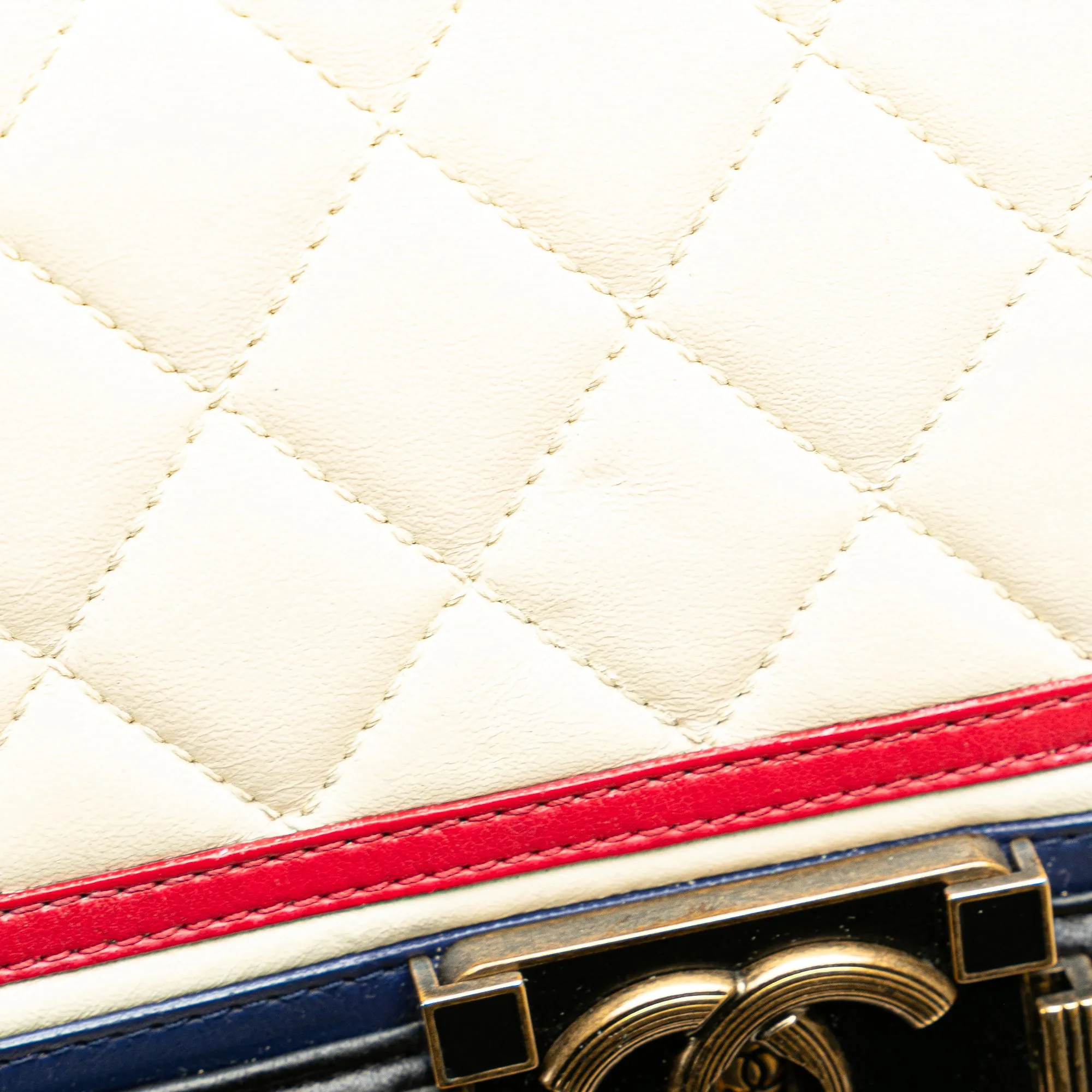 Black Chanel Medium Multicolor Lambskin Crest Boy Flap Crossbody Bag